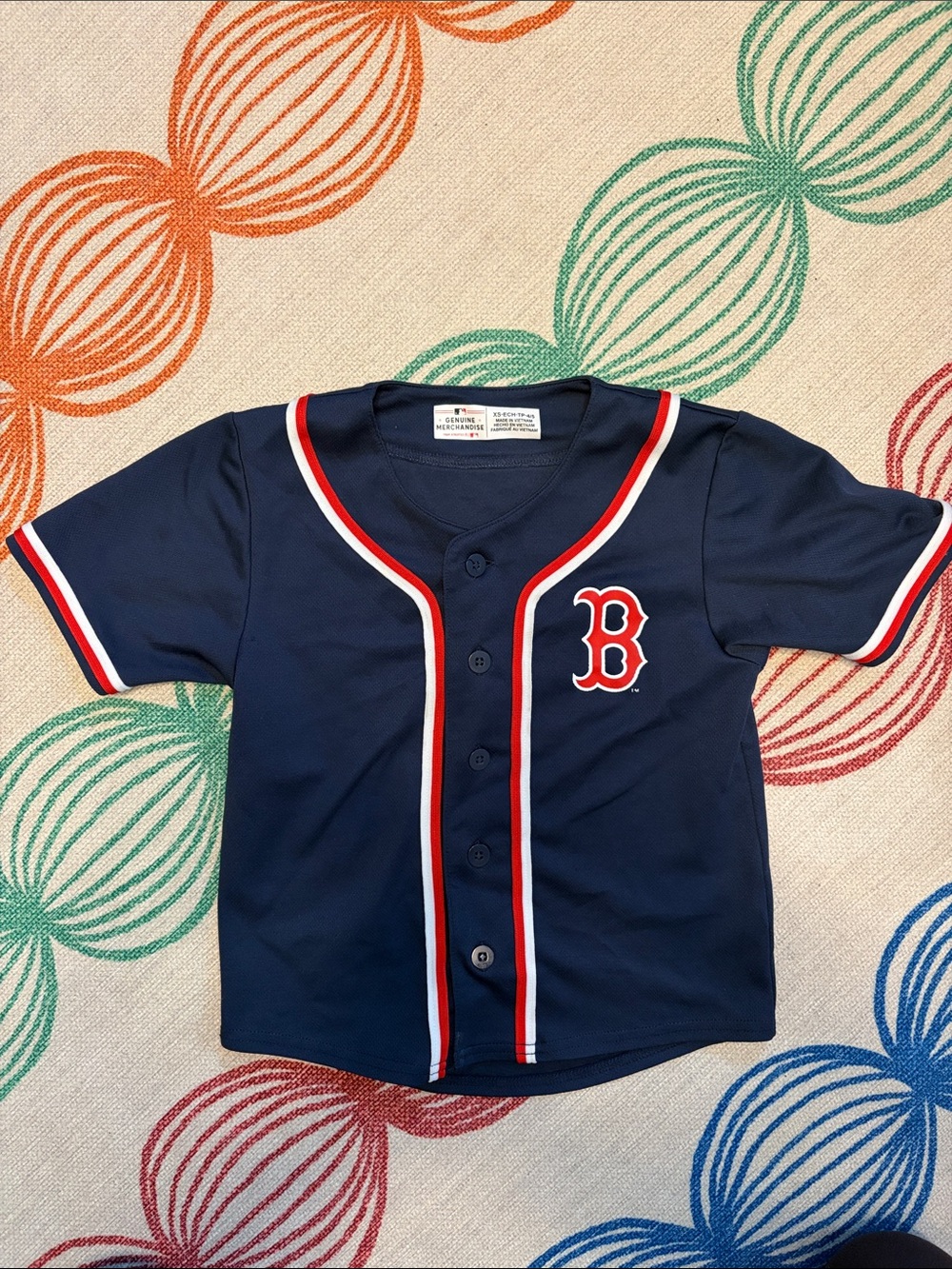 Boston Red Sox Youth XS Navy Baseball Jersey
